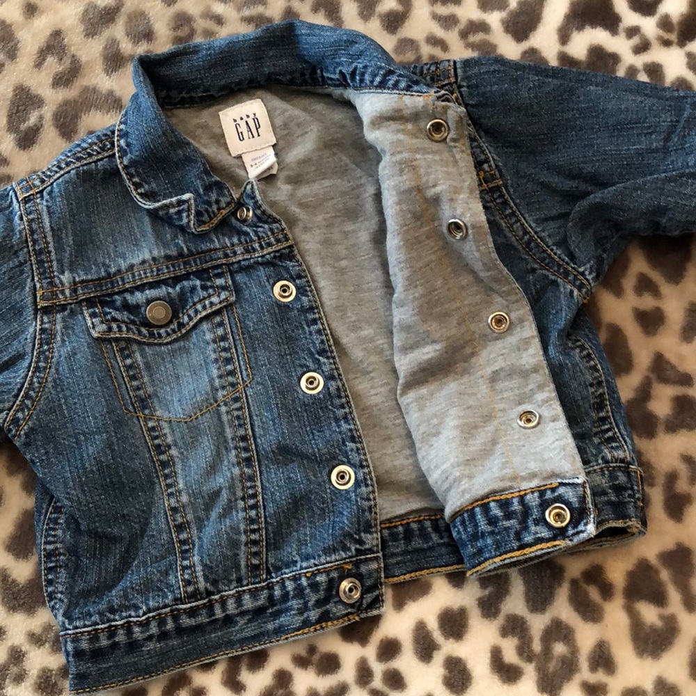 Gap Old Navy Jean Jacket Onesie Leggings bundle - Picture 3 of 16